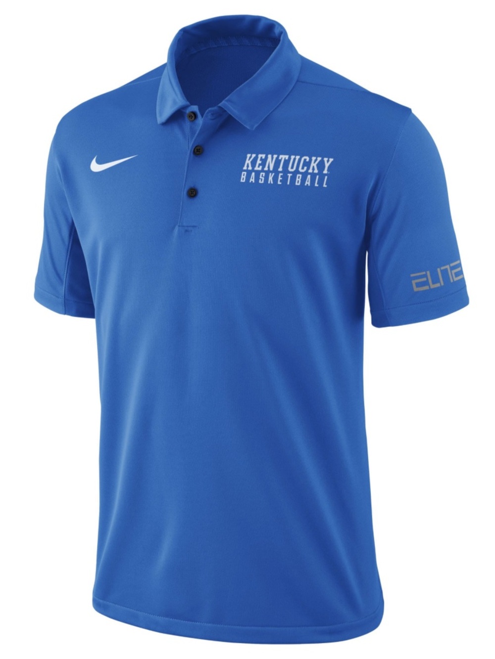 Men's Nike Royal Kentucky Wildcats Coaches Elite Basketball Polo
